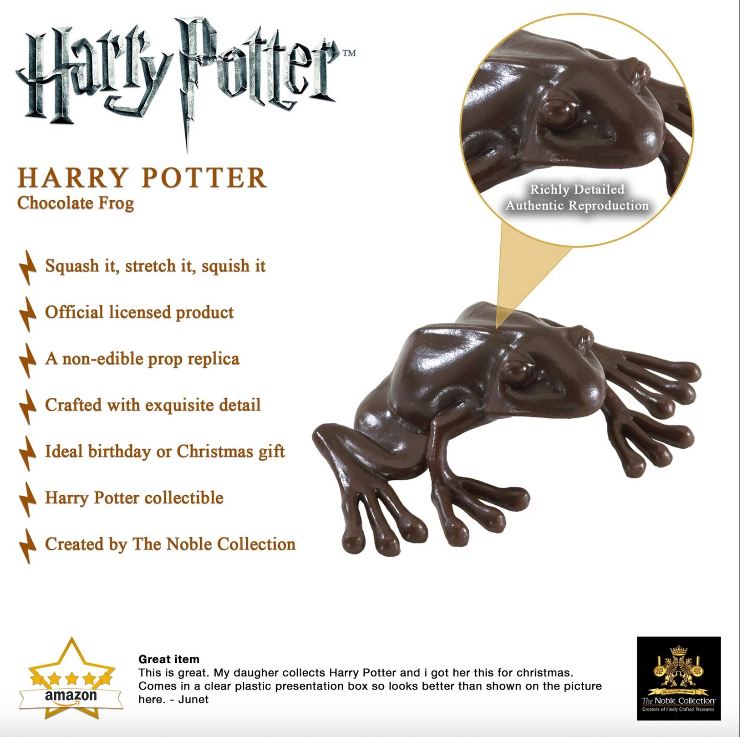Chocolate Frog Replica with Collectible Card
