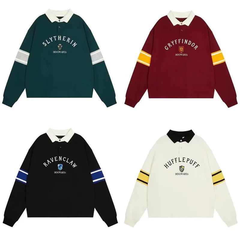 Hogwarts House Retro Long Sleeve Shirts