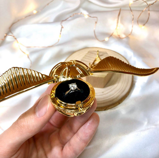 Golden Snitch Ring Box