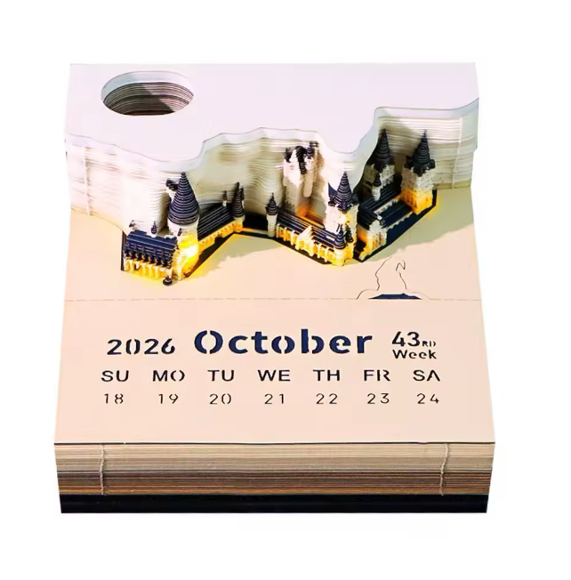 Hogwarts Castle 3D Calendar