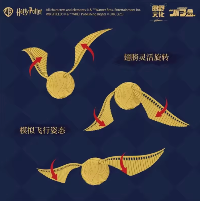 Golden Snitch with Resurrection Stone